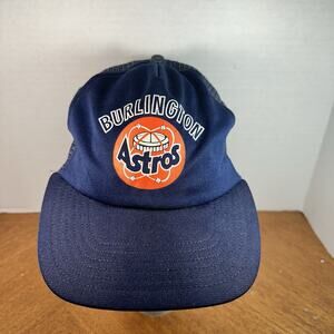 Rare Vintage 1991 Burlington Astros MILB Snapback Trucker Hat Cap